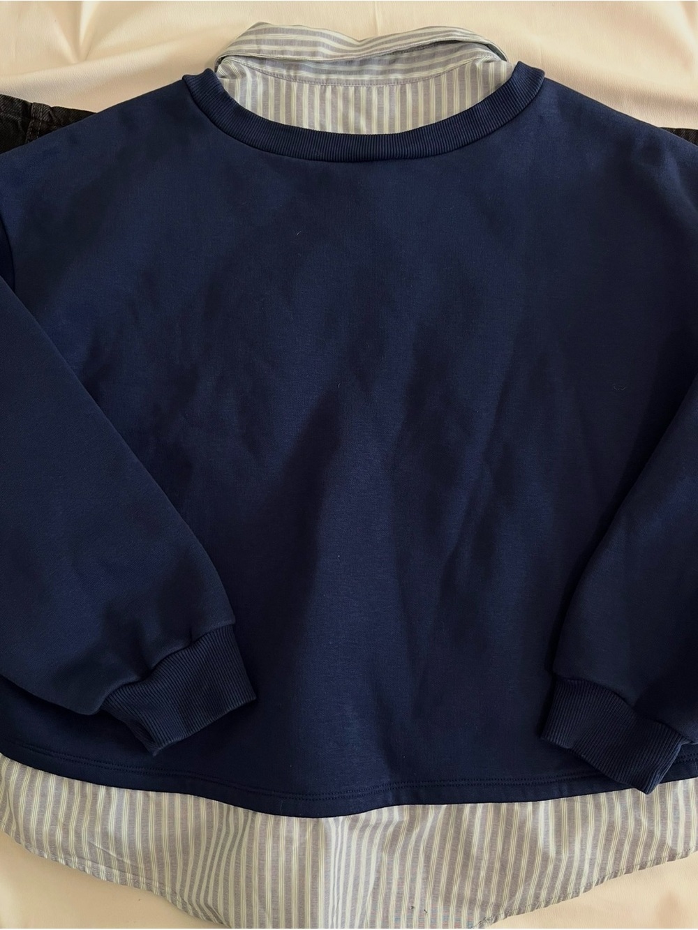 Mauve Layered Oversized Twofer Sweatshirt โจ๐ค - Picture 6 of 7